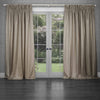 Plain Grey Curtains - Sereno Woven Pencil Pleat Curtains Truffle Voyage Maison