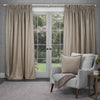 Plain Grey Curtains - Sereno Woven Pencil Pleat Curtains Truffle Voyage Maison