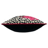 furn. Serpentine Animal Print Cushion Cover in Black/Ruby