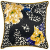 furn. Serpentine Animal Print Cushion Cover in Ochre/Blue