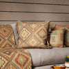 Geometric Grey Cushions - Serrano Printed Cushion Cover Granite Voyage Maison