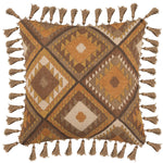 Geometric Beige Cushions - Serrano Printed Cushion Cover Sepia Voyage Maison