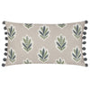 Woodland Beige Cushions - Sessile Leaf Printed Cushion Cover Flax Sanderson