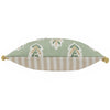 Woodland Green Cushions - Sessile Leaf Printed Cushion Cover Sage Sanderson