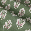 Floral Green Curtains - Sessile Leaf Motif Pencil Pleat Curtains Leaf Sanderson