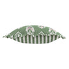 Floral Green Cushions - Sessile Leaf Ruffle Cushion Cover Leaf Green Sanderson