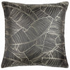 Wylder Seymour Embroidered Woven Jacquard Piped Cushion Cover in Black