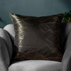 Wylder Seymour Embroidered Woven Jacquard Piped Cushion Cover in Black