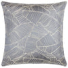 Wylder Seymour Embroidered Woven Jacquard Piped Cushion Cover in Storm Blue