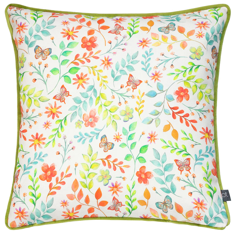 Prestigious Textiles Secret Garden Floral Cushion Cover in Jungle