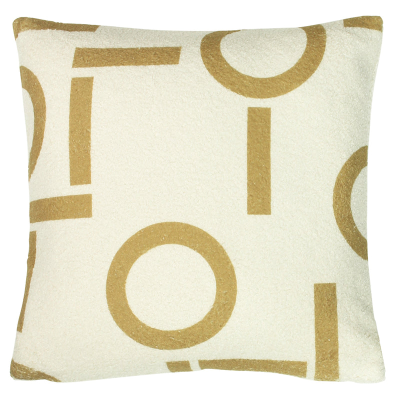 furn. Shearling Circa Printed Cushion Cover in Honey