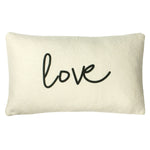 furn. Shearling Love Cushion Cover in Natural