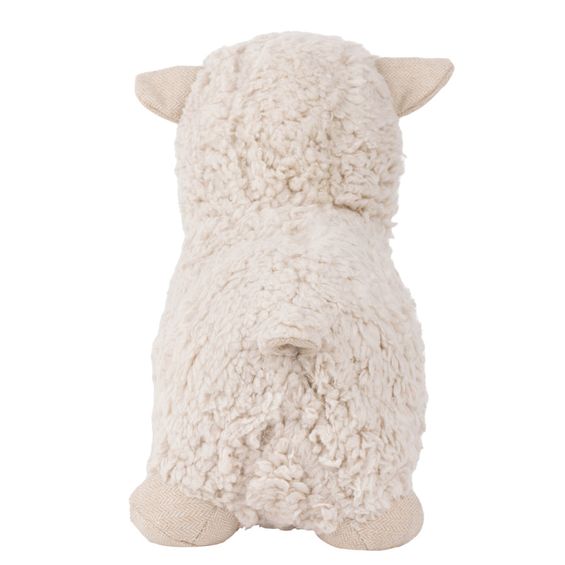 Paoletti Sheep Shearling Fleece Door Stop in White