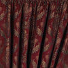 Paoletti Shiraz Traditional Jacquard Pencil Pleat Curtains in Burgundy