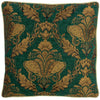  Green Cushions - Shiraz Jacquard Chenille Cushion Cover Emerald Paoletti