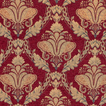  Red Fabric - Shiraz  Fabric (By The Metre) Burgundy Paoletti