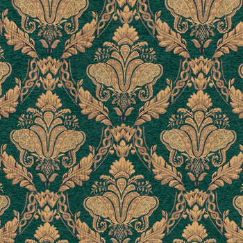  Green Fabric - Shiraz  Fabric (By The Metre) Emerald Paoletti