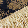 Floral Black Throws - Shiraz Traditional Jacquard Throw Black Paoletti