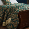 Shiraz Traditional Jacquard Throw Emerald