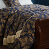 Shiraz Traditional Jacquard Throw Navy