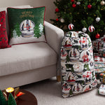  Multi Cushions - Showtime Embroidered Velvet Cushion Cover Pine/Red furn.