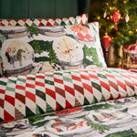 Abstract Green Bedding - Showtime Festive Duvet Cover Set Pine furn.