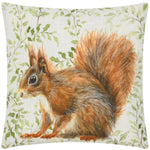 Animal Multi Cushions - Shugborough Squirrel Traditional Cushion Cover Multicolour Evans Lichfield