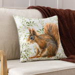 Animal Multi Cushions - Shugborough Squirrel Traditional Cushion Cover Multicolour Evans Lichfield