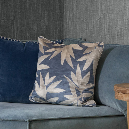 Floral Blue Cushions - Silverwood Velvet Cushion Cover Ocean Additions