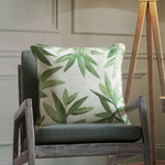 Floral Green Cushions - Silverwood Printed Cushion Cover Apple Additions