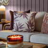 Floral Grey Cushions - Silverwood Printed Cushion Cover Dusk Additions