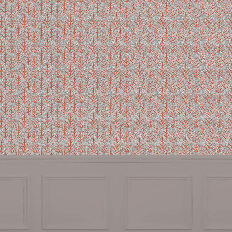 Voyage Maison Simba 1.4m Wide Width Wallpaper in Tangerine