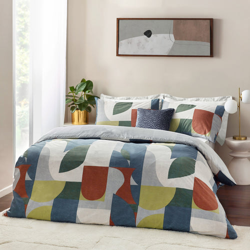 Geometric Multi Bedding - Siresa Geometric Duvet Cover Set Multicoloured HÖEM