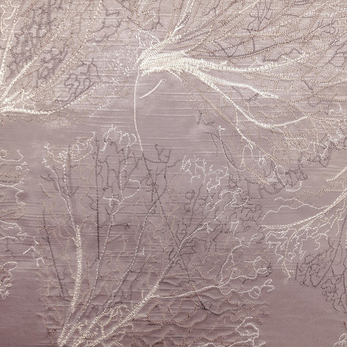 Voyage Maison Sitara Embroidered Satin Fabric in Quartz