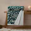 Woodland Green Throws  - Skandi Woodland Sherpa Fleece Throw Forest Furn