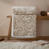 Woodland Cream Throws  - Skandi Woodland Sherpa Fleece Throw Sable Furn