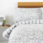 furn. Skandi Woodland Brushed Cotton 100% Cotton Duvet Cover Set in Grey