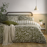  Bedding  - Skandi Woodland  Duvet Cover Set Thyme Green furn.