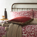 furn. Skandi Woodland Brushed Cotton 100% Cotton Duvet Cover Set in Wild Berry