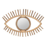 Ouko Smalley Rattan Eyeshaped Wall Mirror in Natural