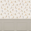 Voyage Maison Small Owls 1.4m Wide Width Wallpaper in Linen