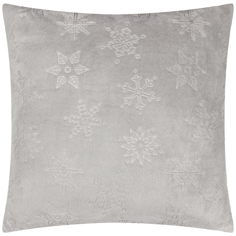  Cushions  - Snowflakes  Cushion Cover Grey furn.