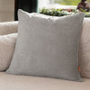  Grey Cushions  - Snowflakes Faux Fur Cushion Cover Grey Furn