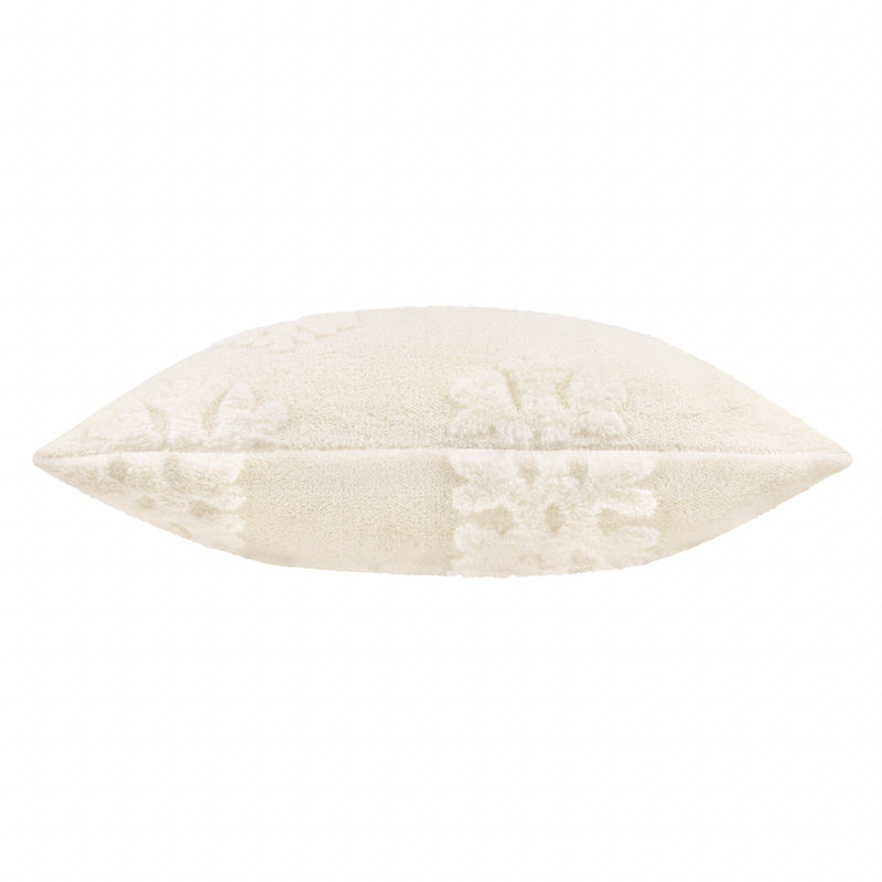  Cushions  - Snowflakes Faux Fur Cushion Cover Snow White furn.