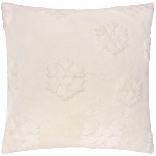  Cushions  - Snowflakes Faux Fur Cushion Cover Snow White furn.