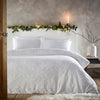 furn. Snowflake Duvet Cover Set in White