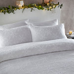 furn. Snowflake Duvet Cover Set in White