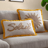  Yellow Cushions - Soleil Embroidered Cushion Cover Yellow furn.