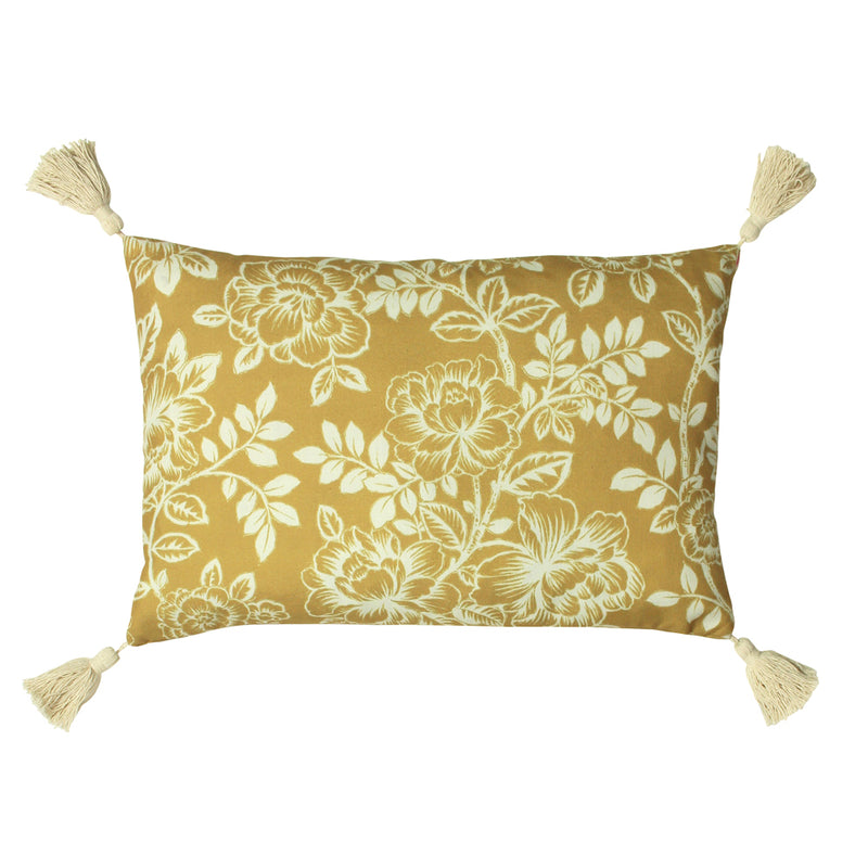 Paoletti Somerton Floral Cushion Cover in Honey