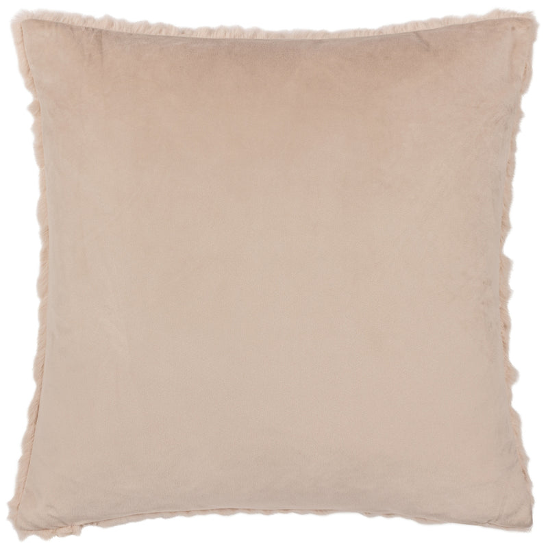 Paoletti Sonnet Cut Faux Fur Cushion Cover in Brulee